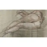 Paul Cadmus, Nude, Crayon on Paper