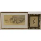 Charles Patterson, Towel, Pair of Pencil Drawings