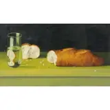 Charles Patterson, Still Life with Bread, Oil on Panel