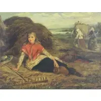 Charles Wynne Nicholls, Tired, Oil on Canvas