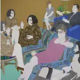 Paula Hoffman, Saturday Night, 1968, Polymer on Canvas