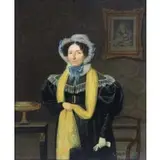 Charles Brias, Portrait of a Lady, Oil on Panel