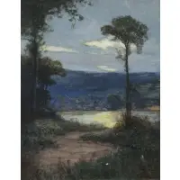 Hamilton Marlatt, Landscape, Gouache