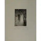 Lesser Ury, Leipzigerstraße im Regen, Etching