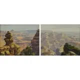 Curt Walters, Grand Canyon I, Two Oils on Panel