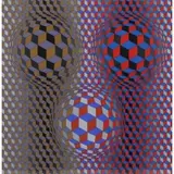 Victor Vasarely, Nebulus, Serigraph