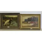 Stafford, Untitled, Oil on Board of Animals