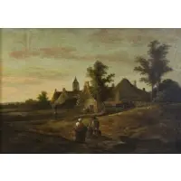 Peter de Molyn, Landscape, Oil on Panel