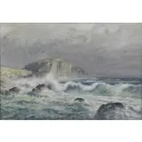 Thomas Corwin Lindsay, Seascape, Gouache on paper