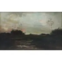 Alexander van Laer, Landscape at Dusk