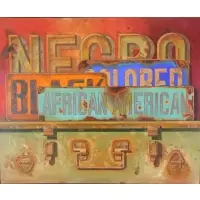 Manuel Hughes, Signs, Oil on canvas