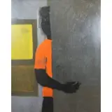 Bob Thompson, Fearful Insider, 1958, Oil On Masonite