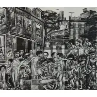 Allan Crite, Neighborhood Madonna, 1986
