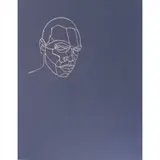 Kori Newkirk, Untitled drawing of head, Bleach on paper