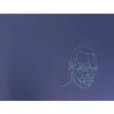 Kori Newkirk, Untitled drawing of head, Bleach on paper