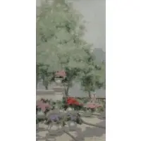 Garden Scene by Andre Gisson, Oil on Canvas, sold Mar 2019