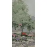 Andre Gisson, Garden Scene, Oil on Canvas