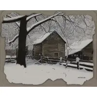 Bob Timberlake, Studio Granary, Gouache on Paper