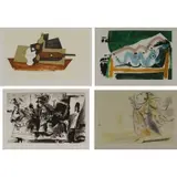 Collection Marina Picasso by Pablo Picasso, Lot of Four Lithographs signed "Collection Marina Picasso", sold Mar 2019