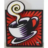 Burton Morris, Coffee Cup, Serigraph on Plywood