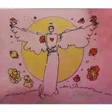 Peter Max, Angel with a Heart, Mixed media on paper