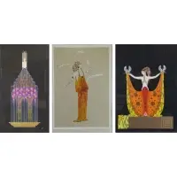 Erté, Perfume, Lot of Three Serigraphs