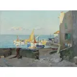 Willem Knip, St. Tropez, Oil on Canavs
