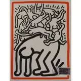 Keith Haring, Fight AIDS Worldwide, 1990, Lithograph