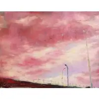 Jihchin Wu, Love in the Air, 2001, Oil on Canvas