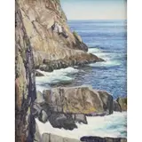 James Perry Wilson, Black Head, Monhegan, 1931, Oil on Panel