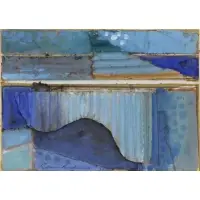 Ceri Richards, Blue Abstract, Mixed Media