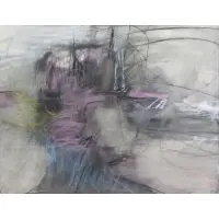 Mary Abbott, Abstract, Mixed Media Drawing on Paper