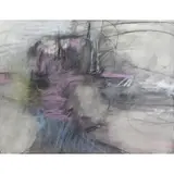 Mary Abbott, Abstract, Mixed Media Drawing on Paper