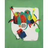 Maria Polo, Green, Oil on Canvas