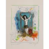 Trapeziste A L'Oseau by Marc Chagall, Color Lithograph, sold Jan 2019