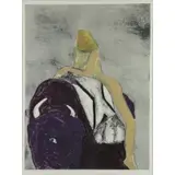 Fritz Scholder, Buffalo Interior, 2, Color Monotype
