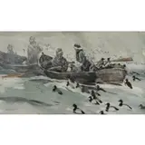 Chet Reneson, Broadbill in December, 1970, Watercolor