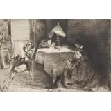 The Music Room by James Abbott McNeill Whistler, Etching, sold Dec 2018