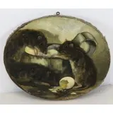 Joseph R. Evans, Rats and Eggs, Oil on Canvas