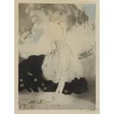 Fruit Defendu by Louis Icart, 1926, Color Etching and Aquatint, sold Dec 2018