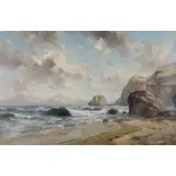 Charles Thomas, Seascape, Oil on Canvas