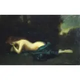 Jean-Jacques Henner, Reclining Nude, Oil on Canvas