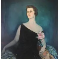 Frederico Masses, Portrait of a Lady, 1925, Oil on Canvas