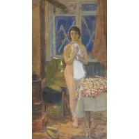Alexander Sukov, From the Front, 1973, Oil on Canvas