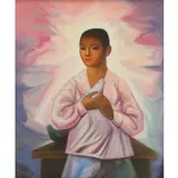 Jesús Guerrero Galván, Boy with Dove, 1958