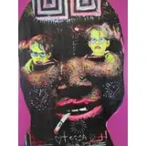 Judith Supine, Nephews, Acrylic & Wheat Paste Collage on Wood, 2013