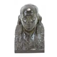 John Joseph Boyle, Roman Bronze Works NY 1905, Bronze Bust of Benjamin Franklin