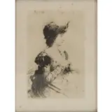 Ignaz Gaugengigl, Portrait of a Woman, Etching