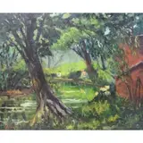 Margaretha Albers, Hackensack River New Jersey, Oil on Canvas
