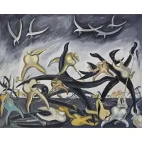 David Solot, La Revanche des Molaires., 1956, Oil on Canvas